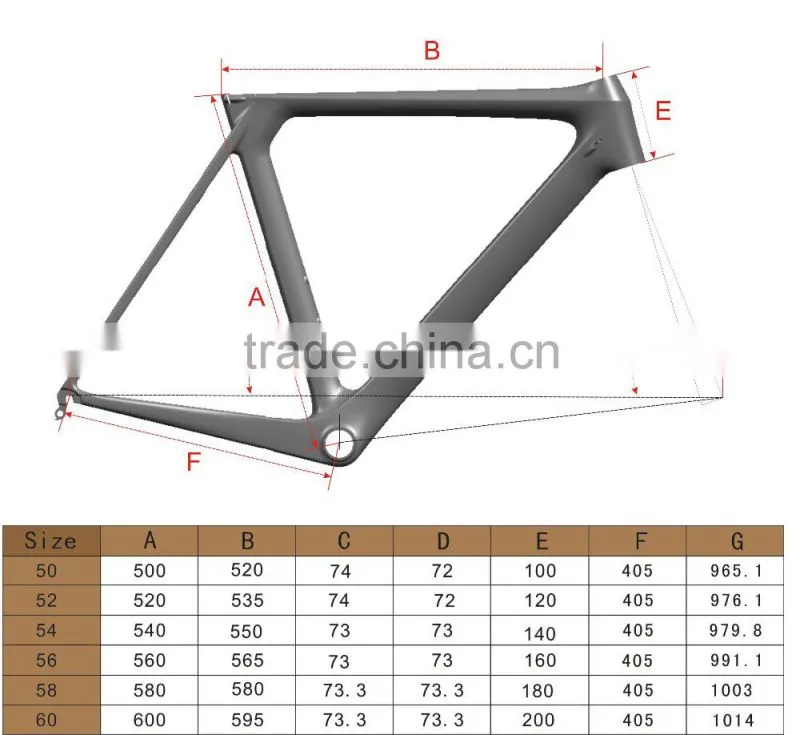 2016 Chinese carbon bike frame, carbon road bike,carbon road bike frame AERO007