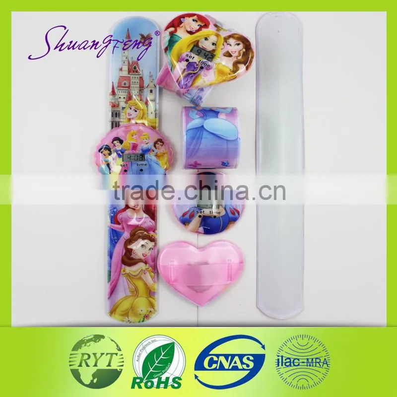 Plastic Children toy promotion slap watch pvc wrist watch