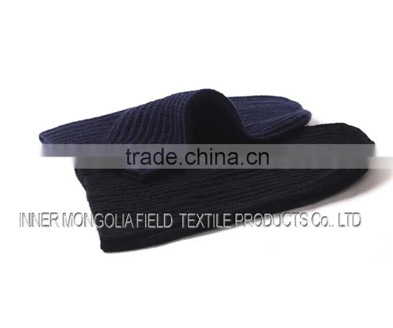 Knitted Pattern and Beanie Winter Hat Type knitted hat