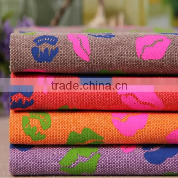 canvas fabric wholesale /Soft handfeeling cotton polyester fabric for child room sofa