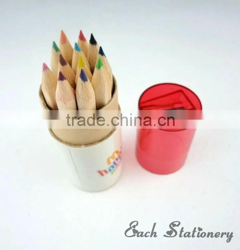 3.5" HB Tin Color Pencil Case With Sharpener Case