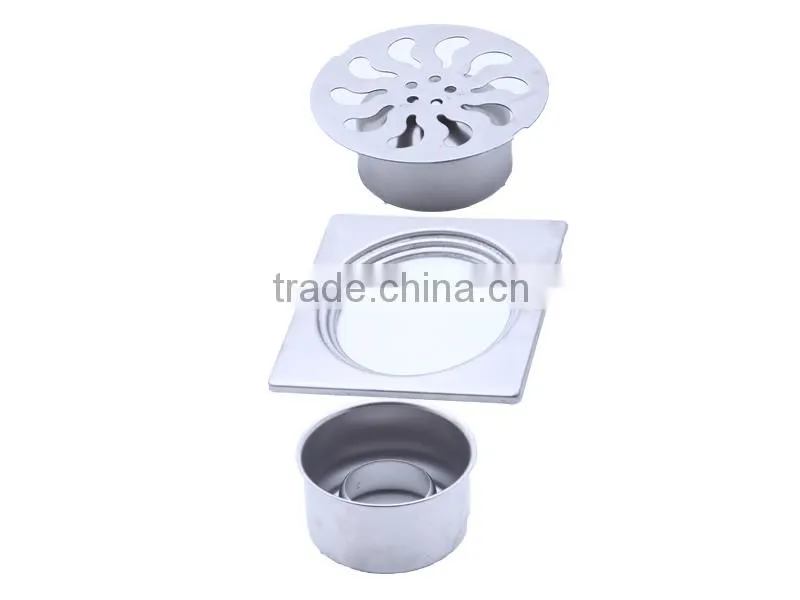 KKK 3.0E Square stainless steel floor drain
