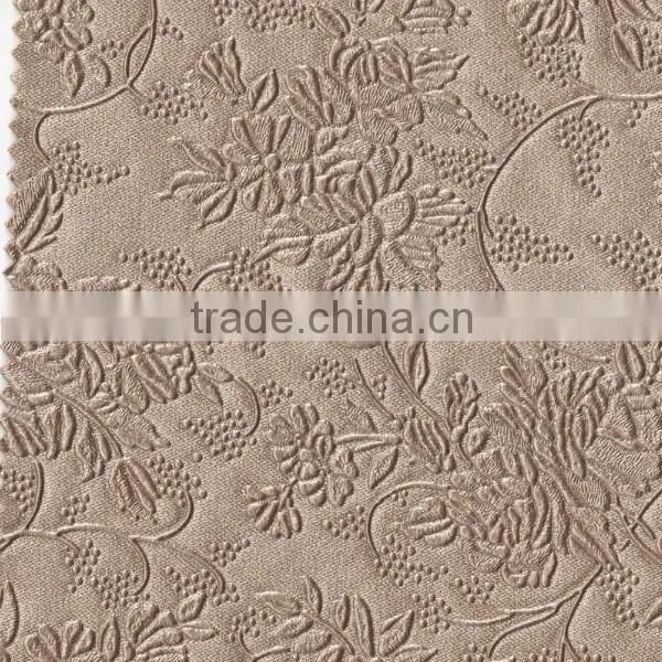 Golden Colour Interior Decoration PVC Leather