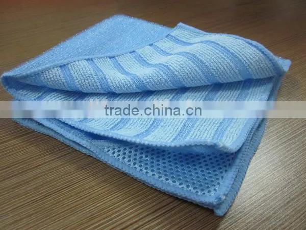 Microfiber With Mesh Scrub Kitchen Cleaning Cloth