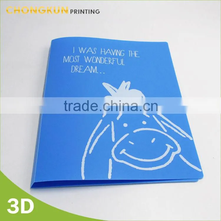 2016 realy factory High quality customized Colorful Printed pp Plastic file folder / presentation folder