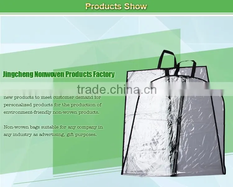 Plastic&Non Woven Wedding Dress Cover with Zipper