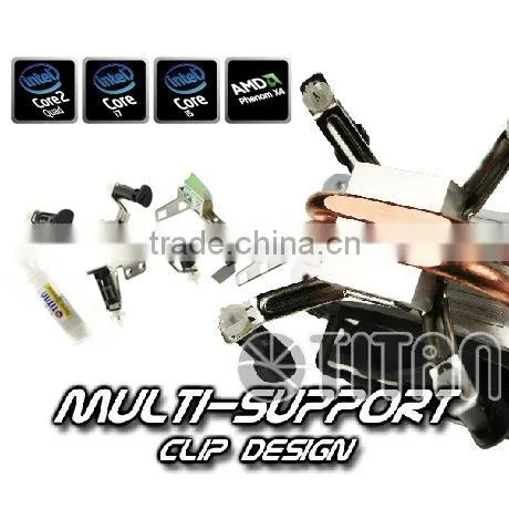 Unique design heat pipe direct contact 2 heat pipe cpu cooler