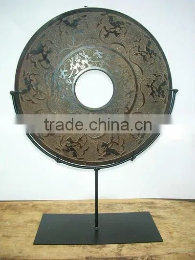chinese antique jade stool