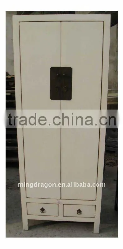 Chinese Antique Pink Wardrobe / Wedding Cabinet
