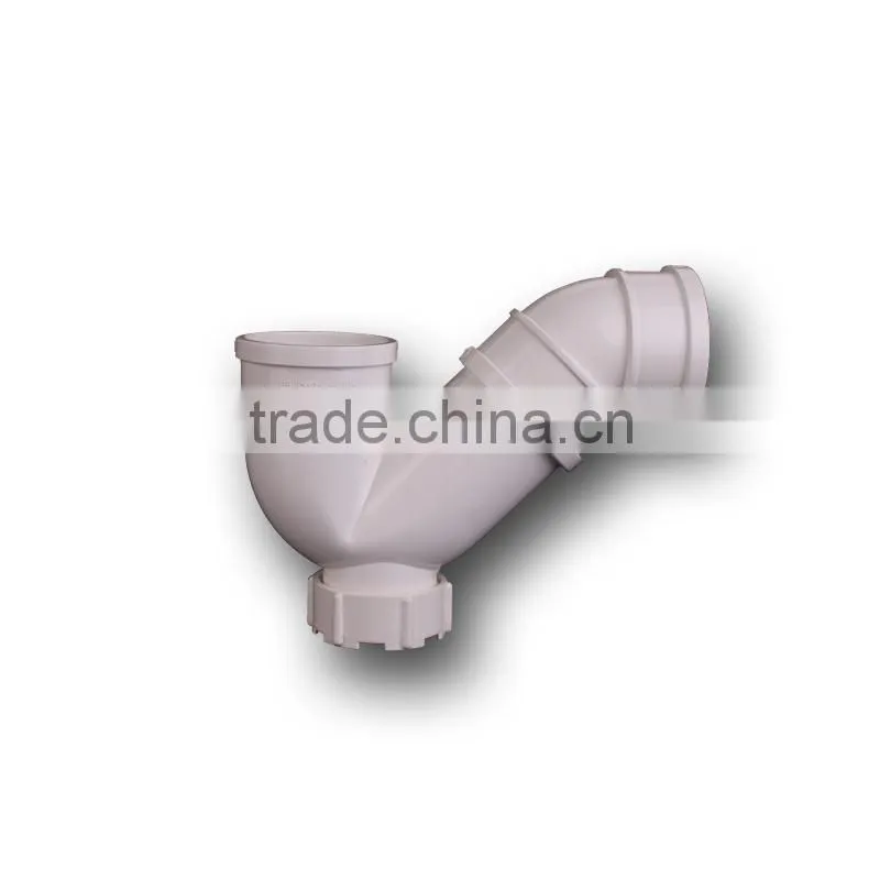 Good quality strongly pvc p-type gully trap with door fittings