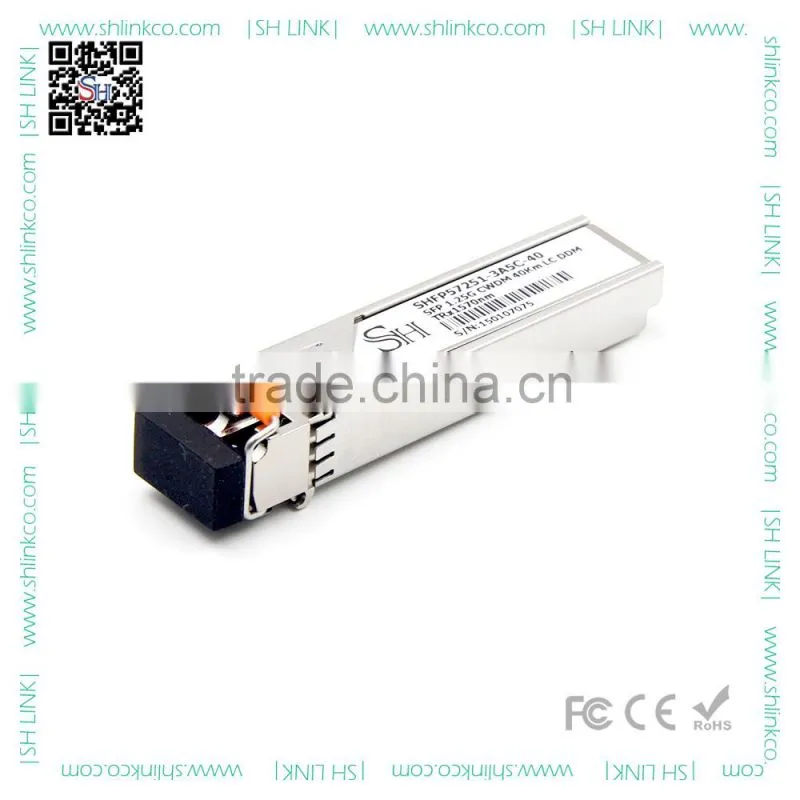 Highly efficient fiber optical equipment 1000Base-ZX ethernet 1550nm 80km 1.25g sfp module