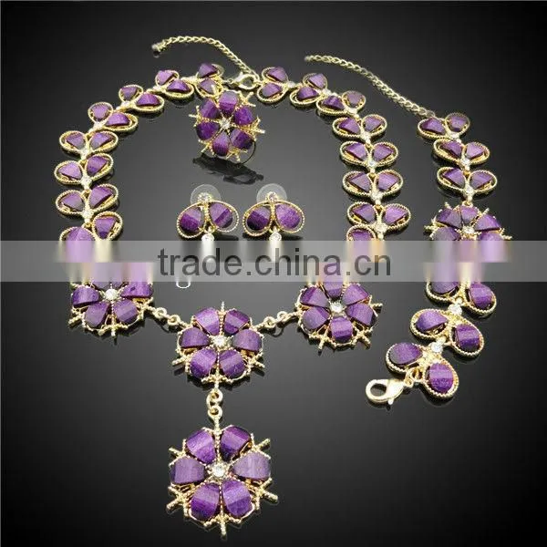 gold 18k jewelry set,elegant costume jewelry set,young fashion jewelry