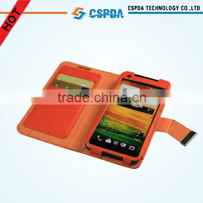PU Leather Wallet Case Cover For HTC Butterfly Mobile Phone