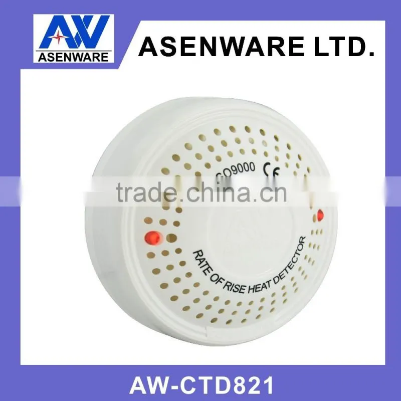 Top quality battery operated heat detector, for fire fighting heat alarm