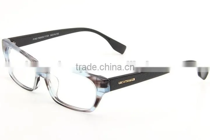 Stock high quality acetate optical frame eyeglasses with own logo