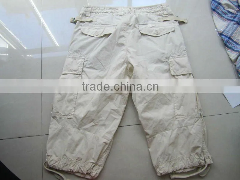 2012 mens casual solid cargo short with many pockets