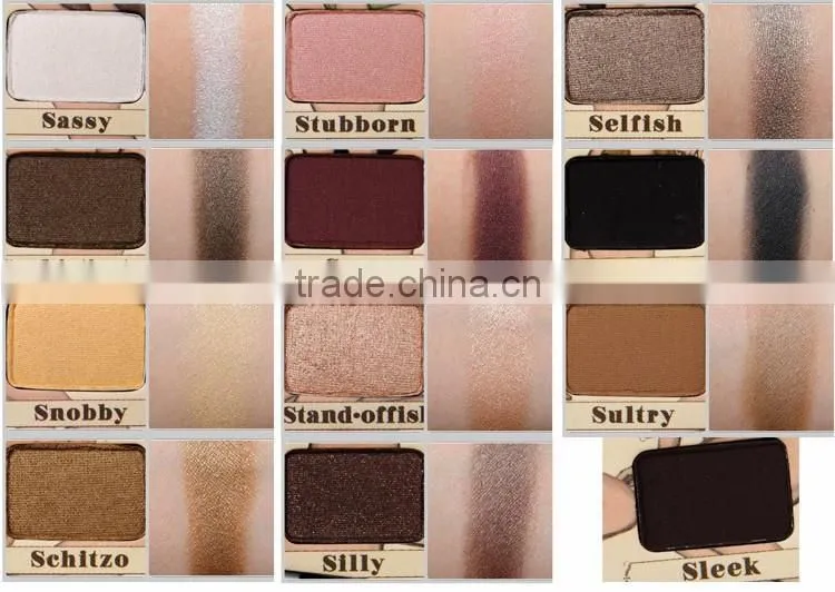 Nude eyeshadow palette 12 Colors eyeshadow case set cosmetics
