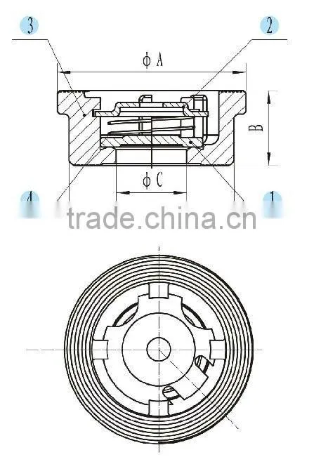 2000PSI/PN16 ss316 Disk check valve INVESTMENT CASTING