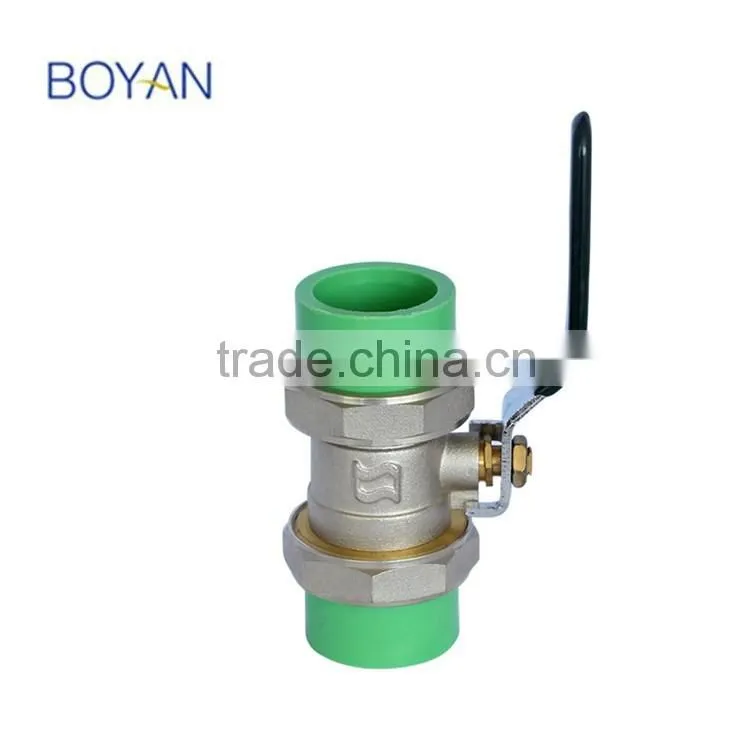 China supplier PPR FITTING PLASTIC BALL VALVE