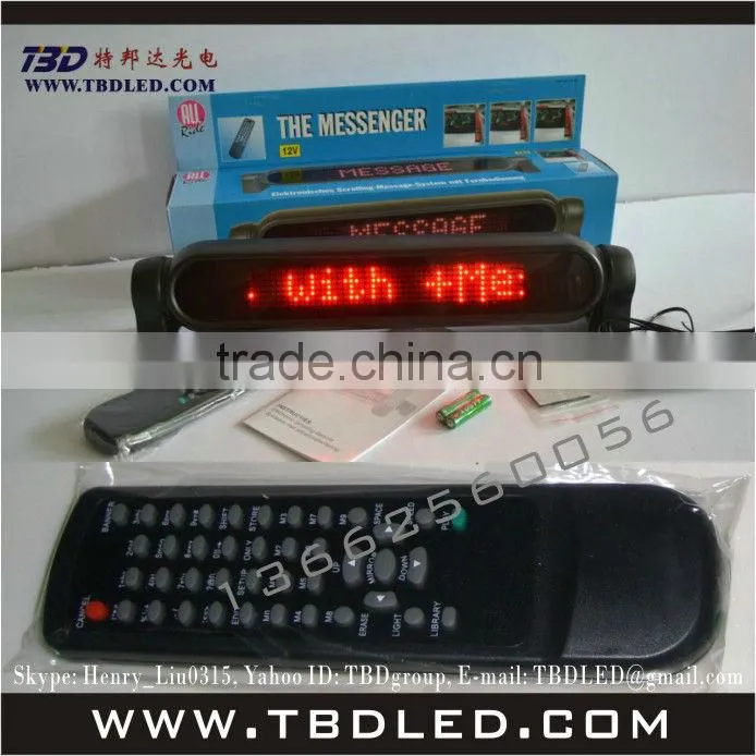 A750 remote led display,led car message sign board