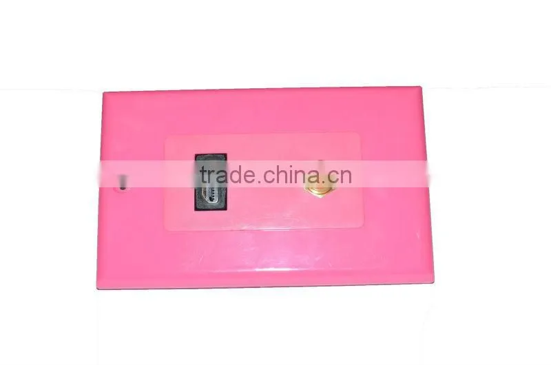 Wholesale single HDMI+1 RCA wall plate W/Back Plug Easy Installation