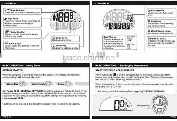Cool high quality bicycle computer wireless
