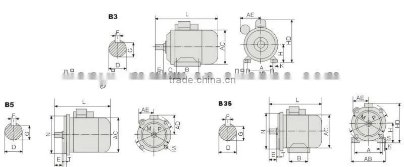 2013 Hot Selling YC Series Electric Motor