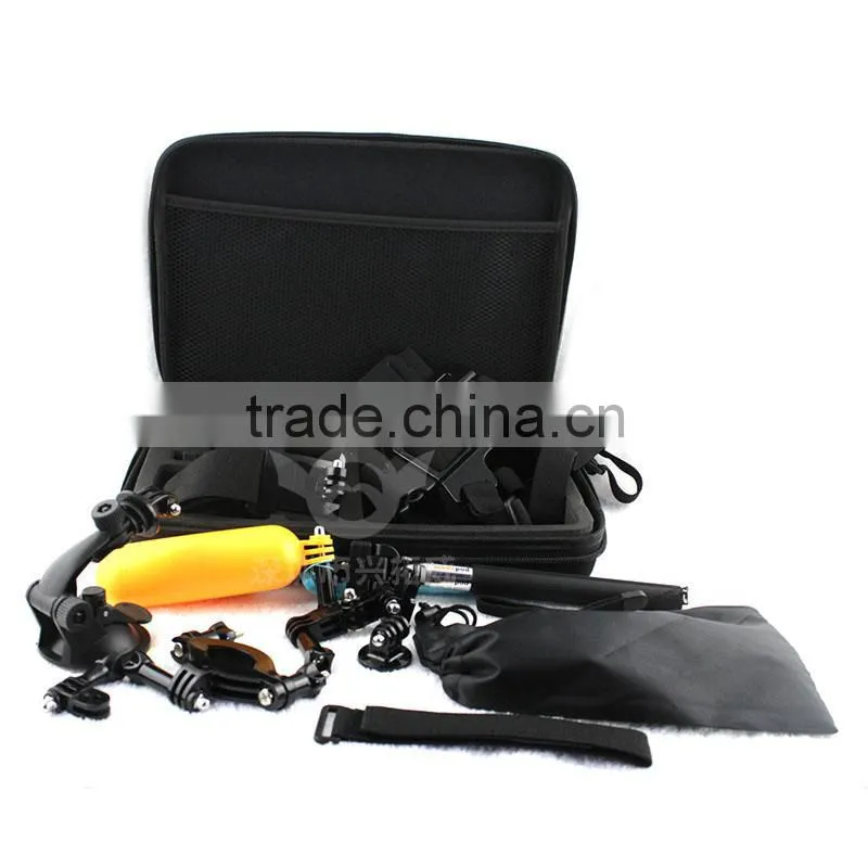 Hot Cheapest 14 in 1 Gopro Accessories Set Kit For cameras GoPro Hero 1 2 3 3+ 4