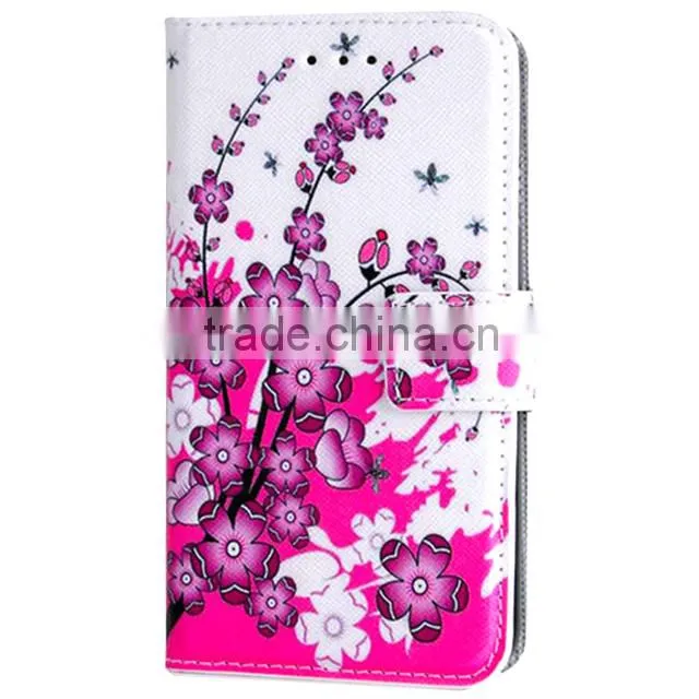 Printed PU Flip Wallet Leather Case For LG G3 With Stand