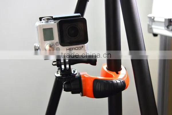 Bike Handlebar Tube Socket Adapter Bracket Holder Outdoor Sports Photography for Gopro 4/3+/3