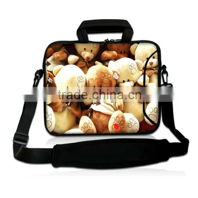 Fashion artwork printing and high quality neoprene laptop bag