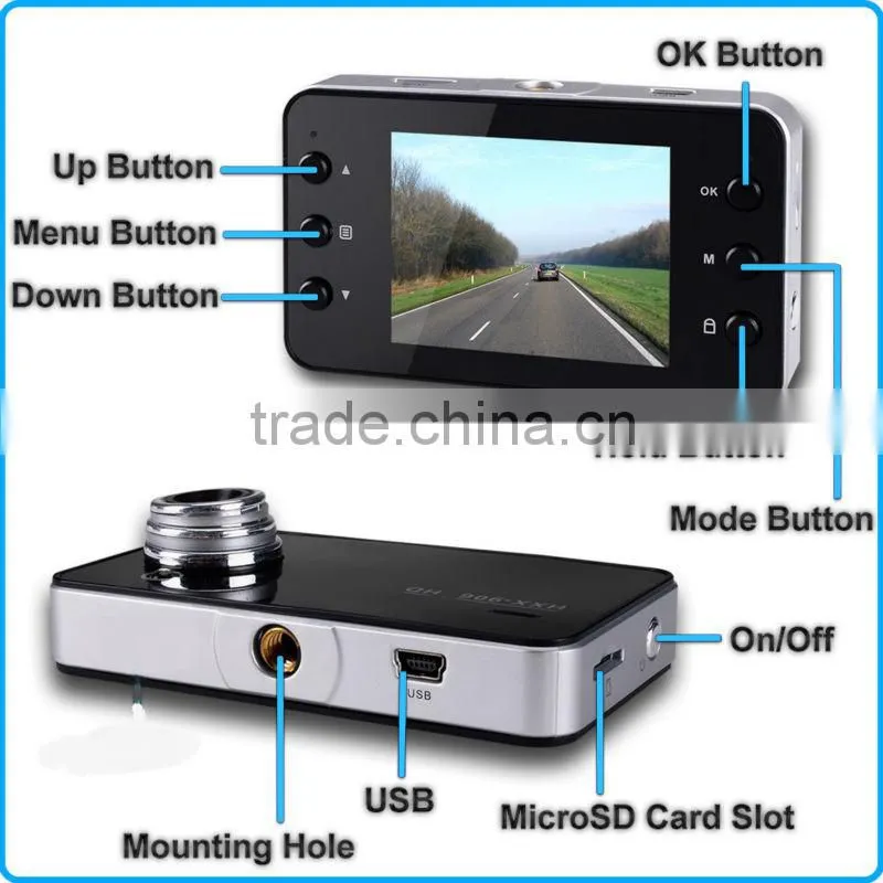 DVR Camera HD Camcorder IR LED Video Night G-sensor 720p 2.7" Car Recorder