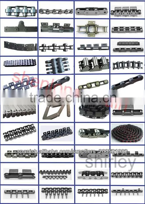 Pitch 160mm conveyor chain-with big roller-cotter pin locked on every link-P160F2
