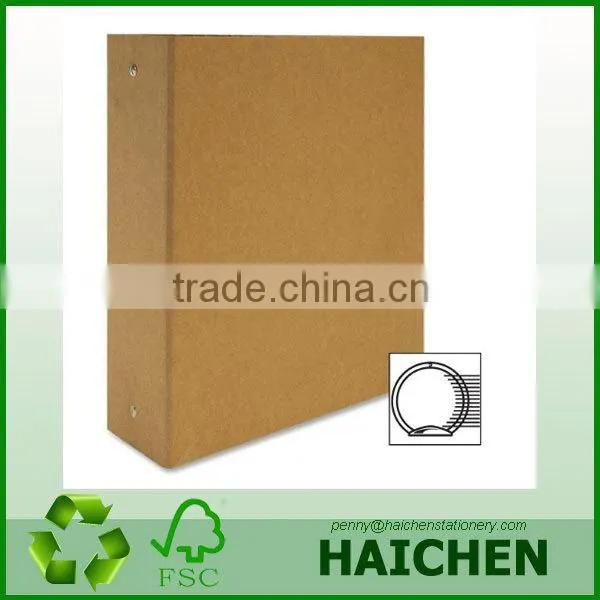 Cheap 1 Inch Recycled Kraft Binder Round Ring