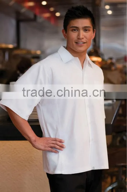 White/Black Hotel Chef Uniform Cook Shirt