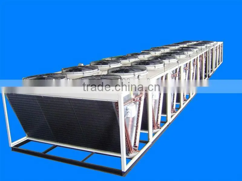 Top Quality High Efficiency V Type Air Cooled Condenser for Refrigeration,Condensing Unit
