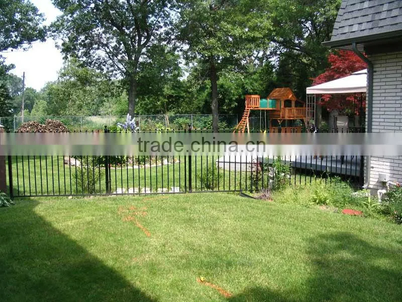 Top-selling hand forged iron fence and gate