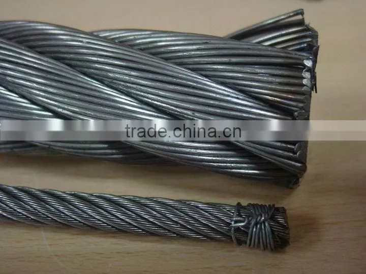 Elevator steel wire rope stainless steel wire1x7,7x7,1x19,6x36,7x19,1x37,7x37 rope