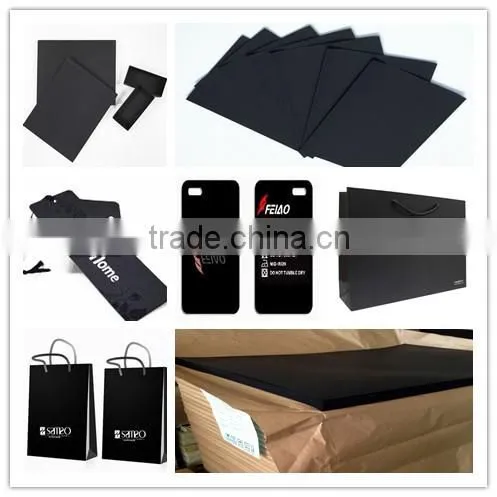 1mm/1.5mm/2mm/3mm thick solid black paperboard for paiting drawing diary