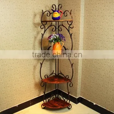 showroom salon whiskey display metal shelf