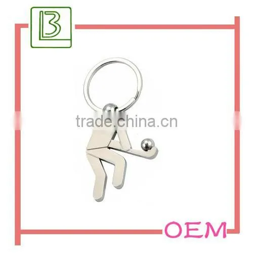 custom printing logo metal golf keychain gift