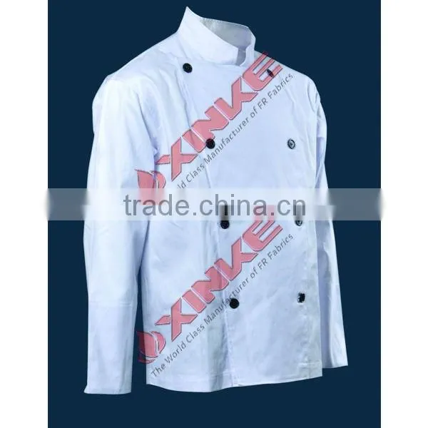 65% polyester 35% cotton chef coat for restaurant