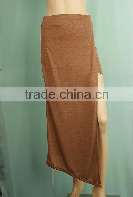 2016 Autumn new style side open skirt,open leg sexy long skirt DS151032851