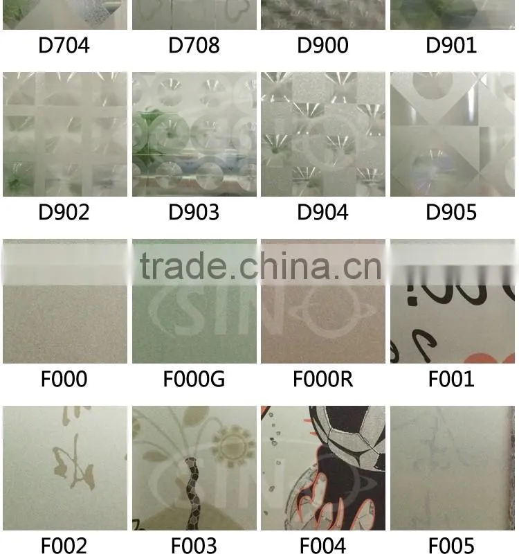 D701 1.22x50M 3D Glass Film Window Design PVC Sticker