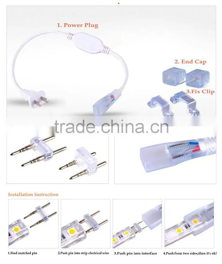 High Brightness 2 Years Warranty 120LEDs/M 230V LED Strip 50M Lighting