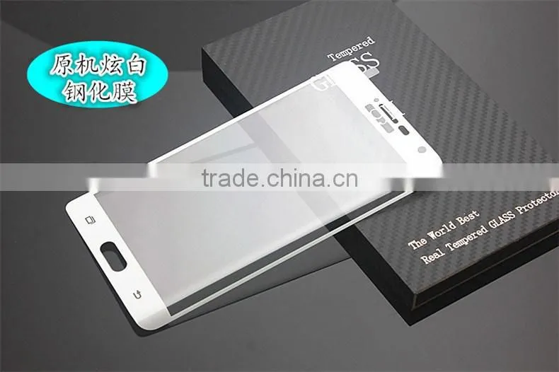 High Quality 3D Hot Curved Tempered Glass Screen Protector For Samsung Galaxy Note Edge