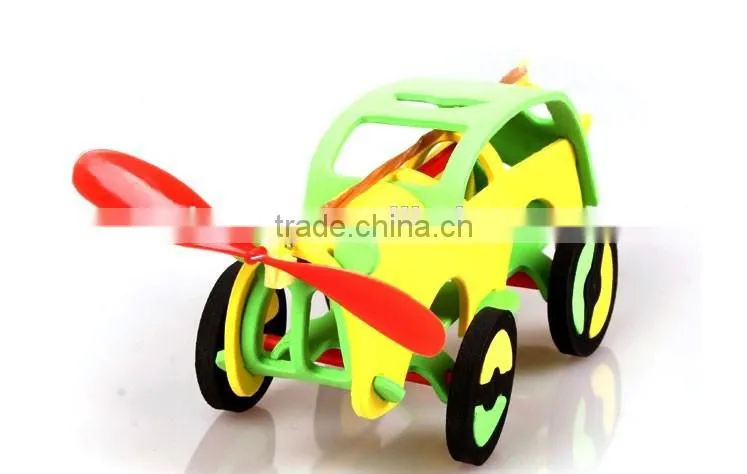 Rubber Band Power EVA Car and Plane Science Toys