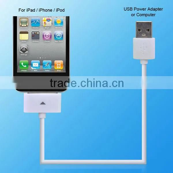 2a white color power electrical cable for iPhone