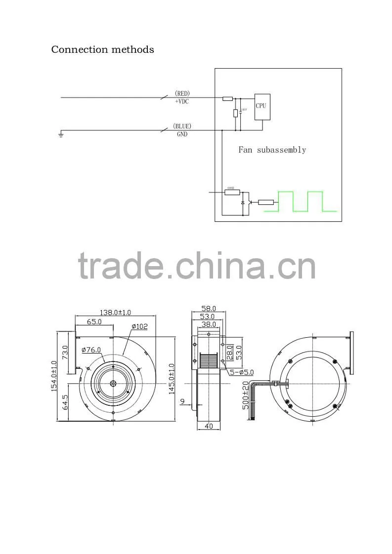NEW Product ! PSC 24v dc fan blower With CE & UL Since 1993