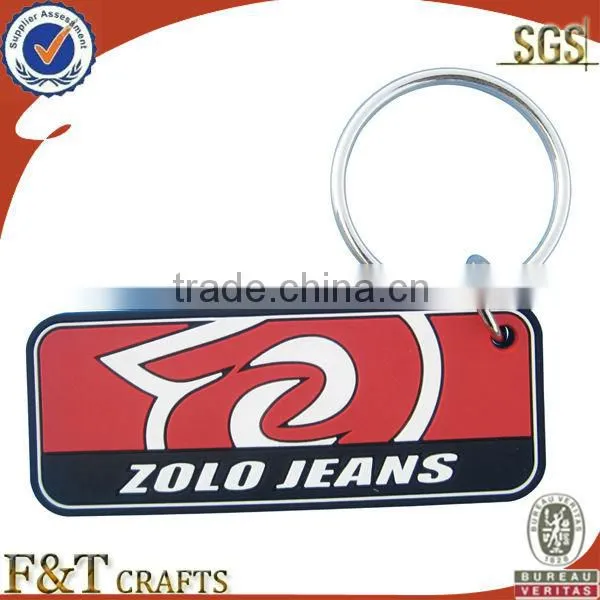 2014 custom soft pvc rubber keychain for promotions